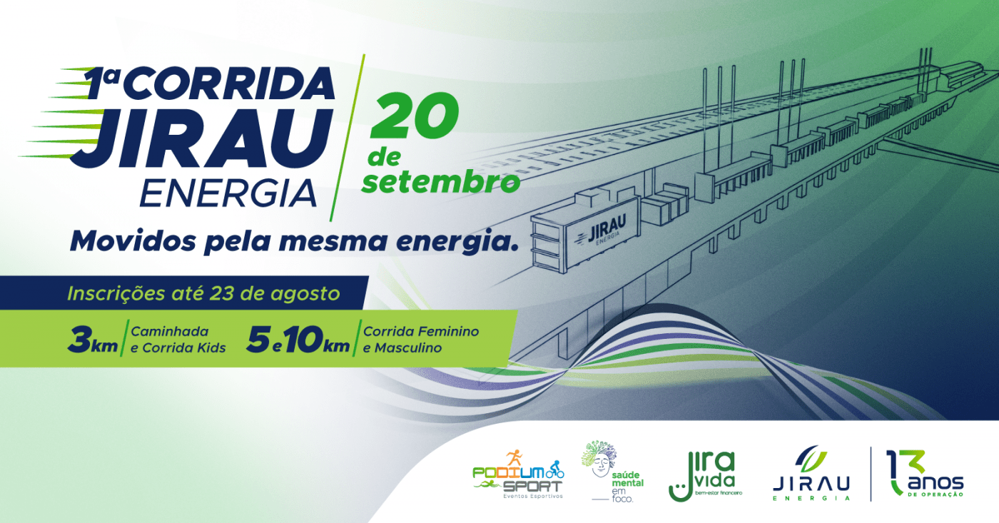 1ª Corrida Jirau Energia: inscrições, percursos e informações