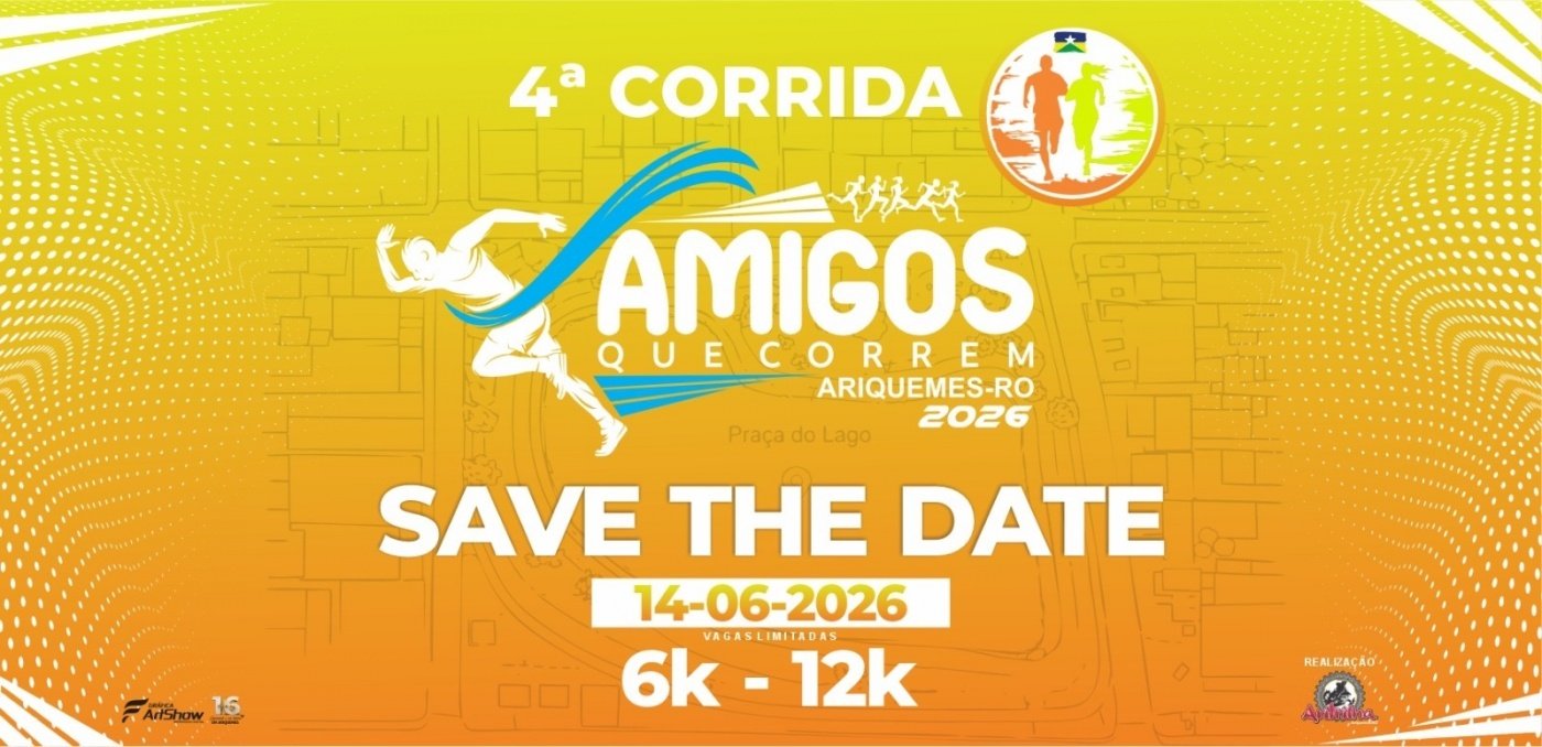 4ª Corrida Amigos que Correm 2026 — Ariquemes: como foi a prova em Ariquemes (RO)