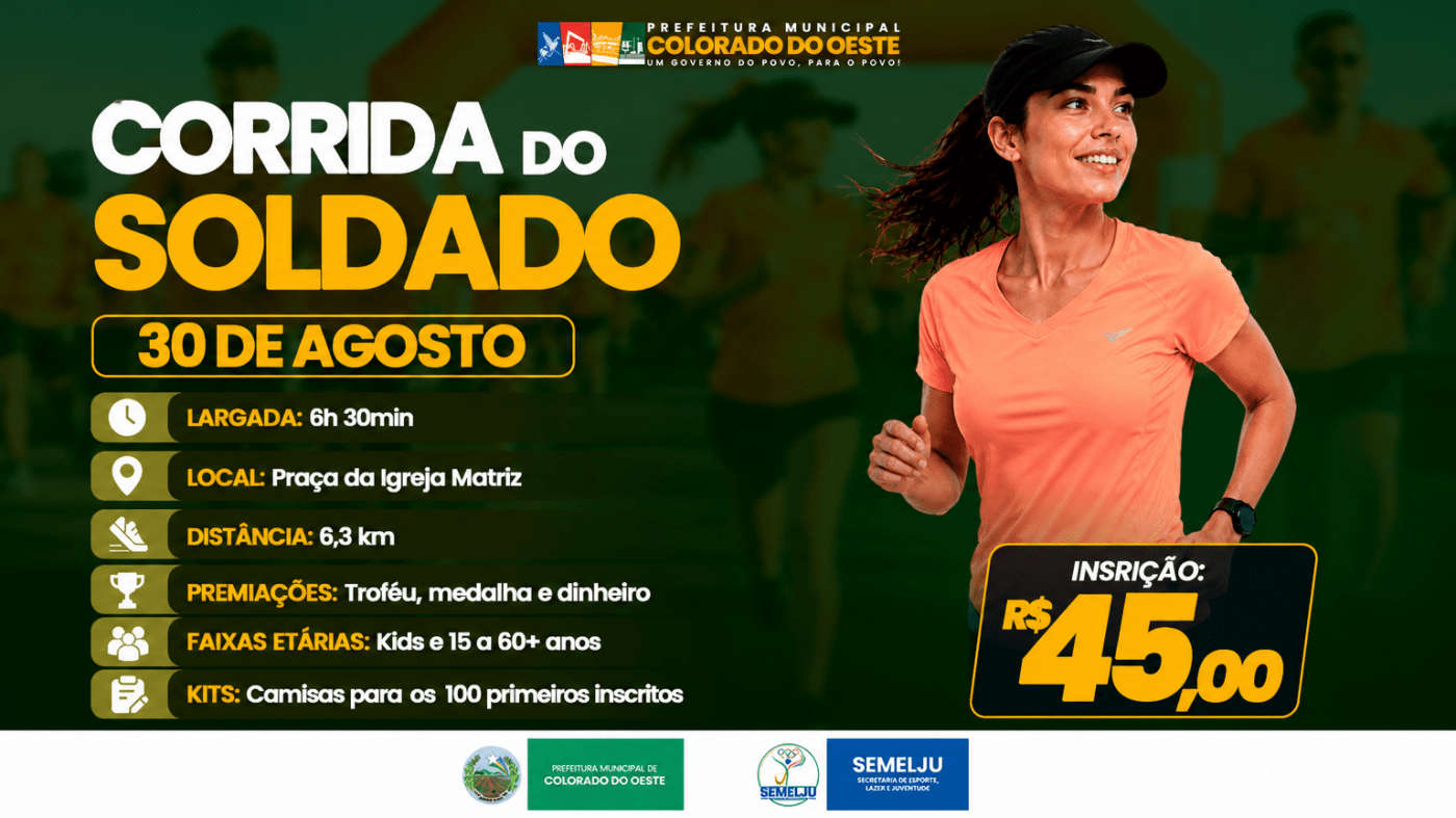 Corrida do Soldado 2026 — Colorado do Oeste: como foi a prova em Colorado do Oeste (RO)