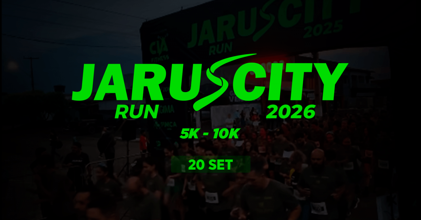 Inscrições e informações: 5ª Jaru City Run 2026 — 5K e 10K