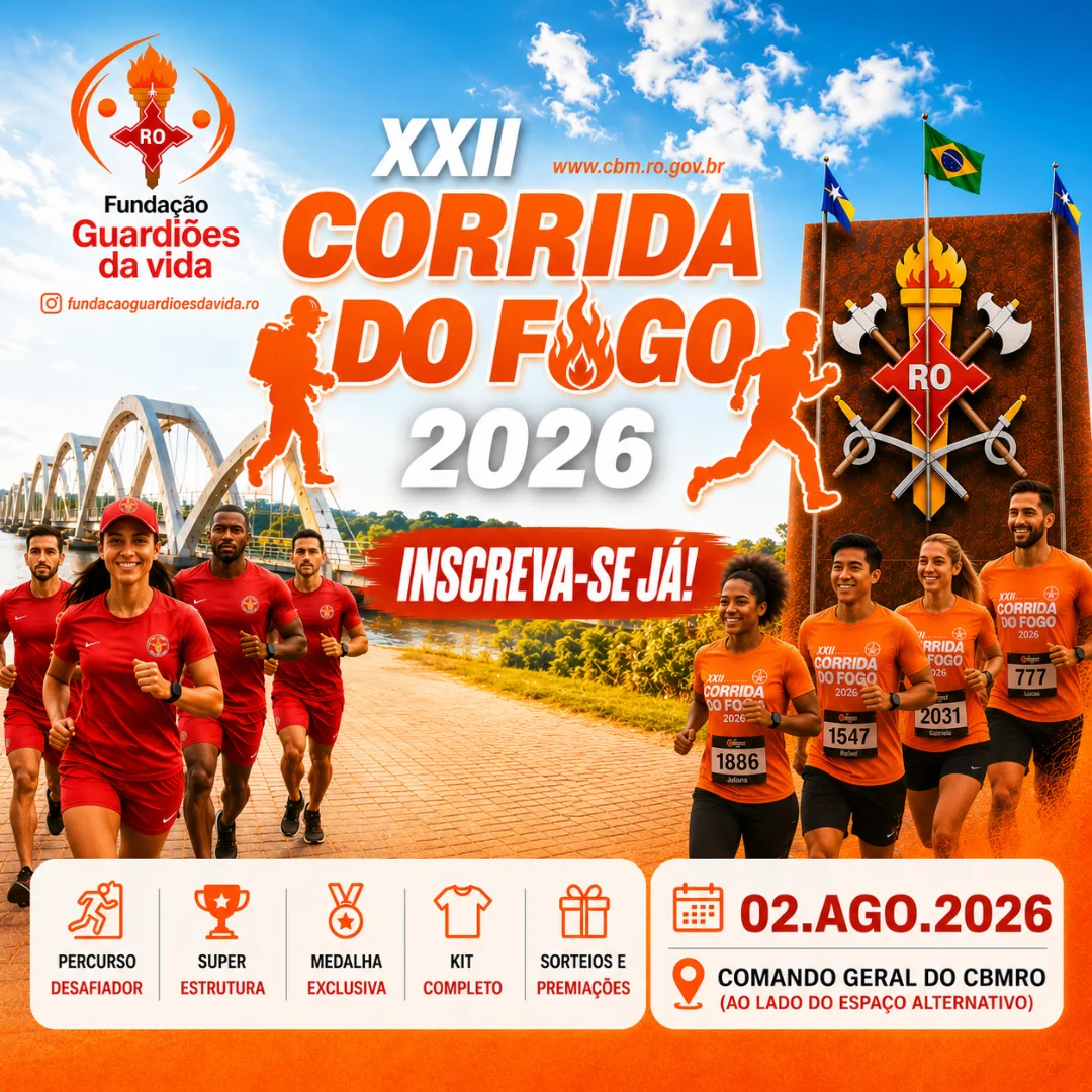 22ª Corrida do Fogo (CBMRO) — Porto Velho 2026: como foi a prova em Porto Velho (RO)