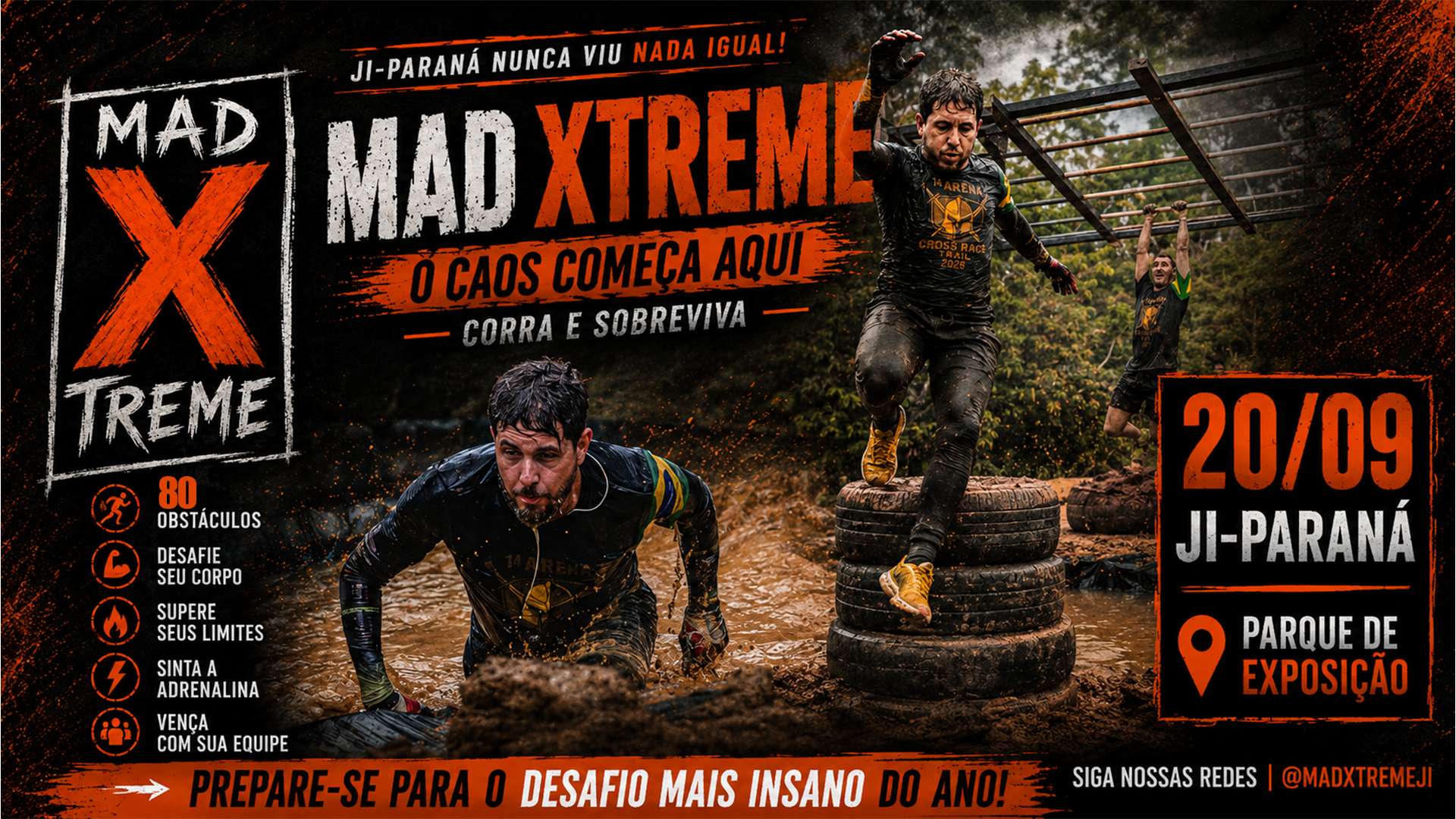 CORRIDA DE OBSTACULO MAD X TREME: inscrições, percursos e informações