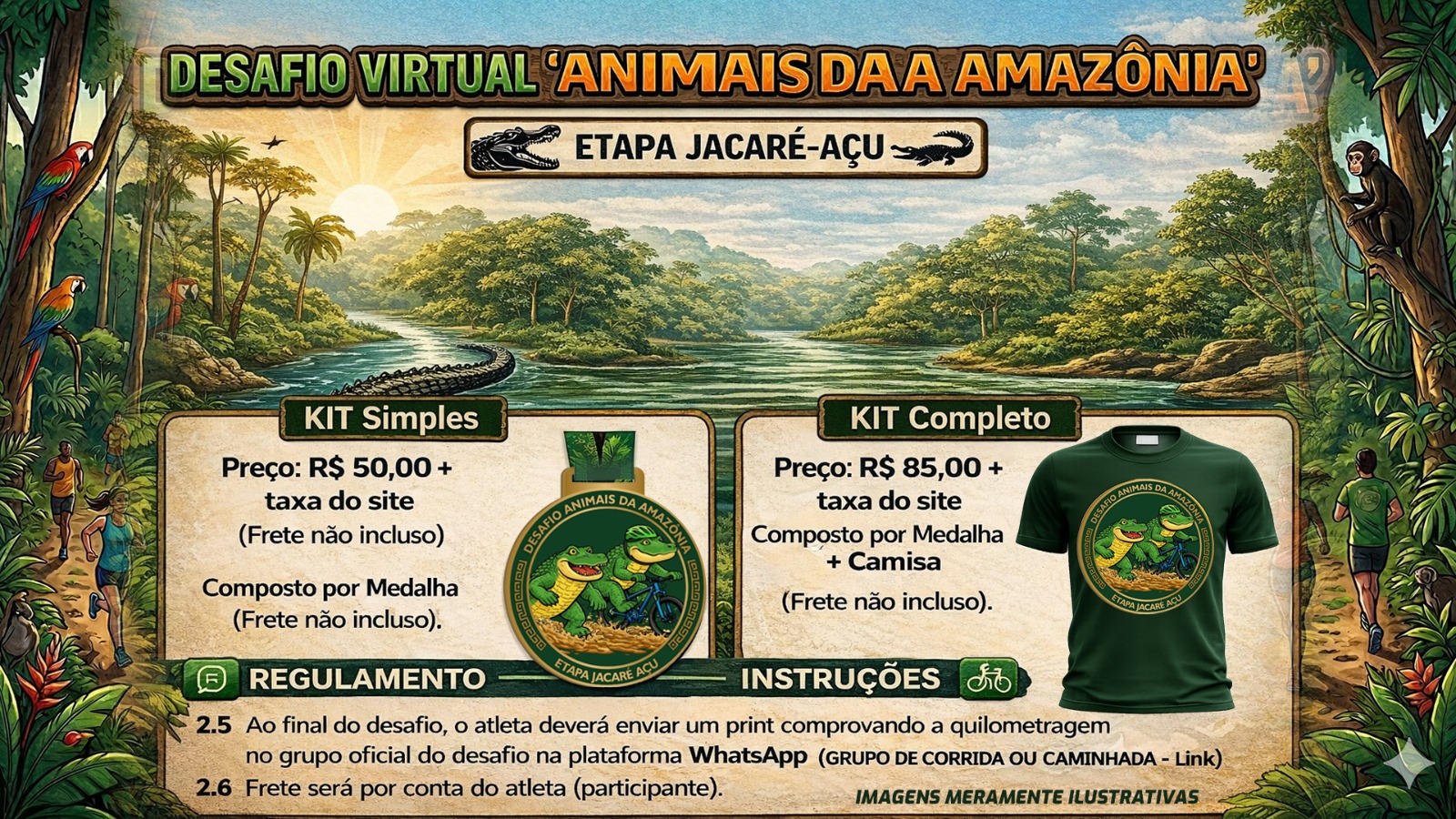 DESAFIO VIRTUAL 'ANIMAIS DA AMAZÔNIA' - ETAPA JACARÉ - AÇU: como foi a prova em Ji-Paraná (RO)