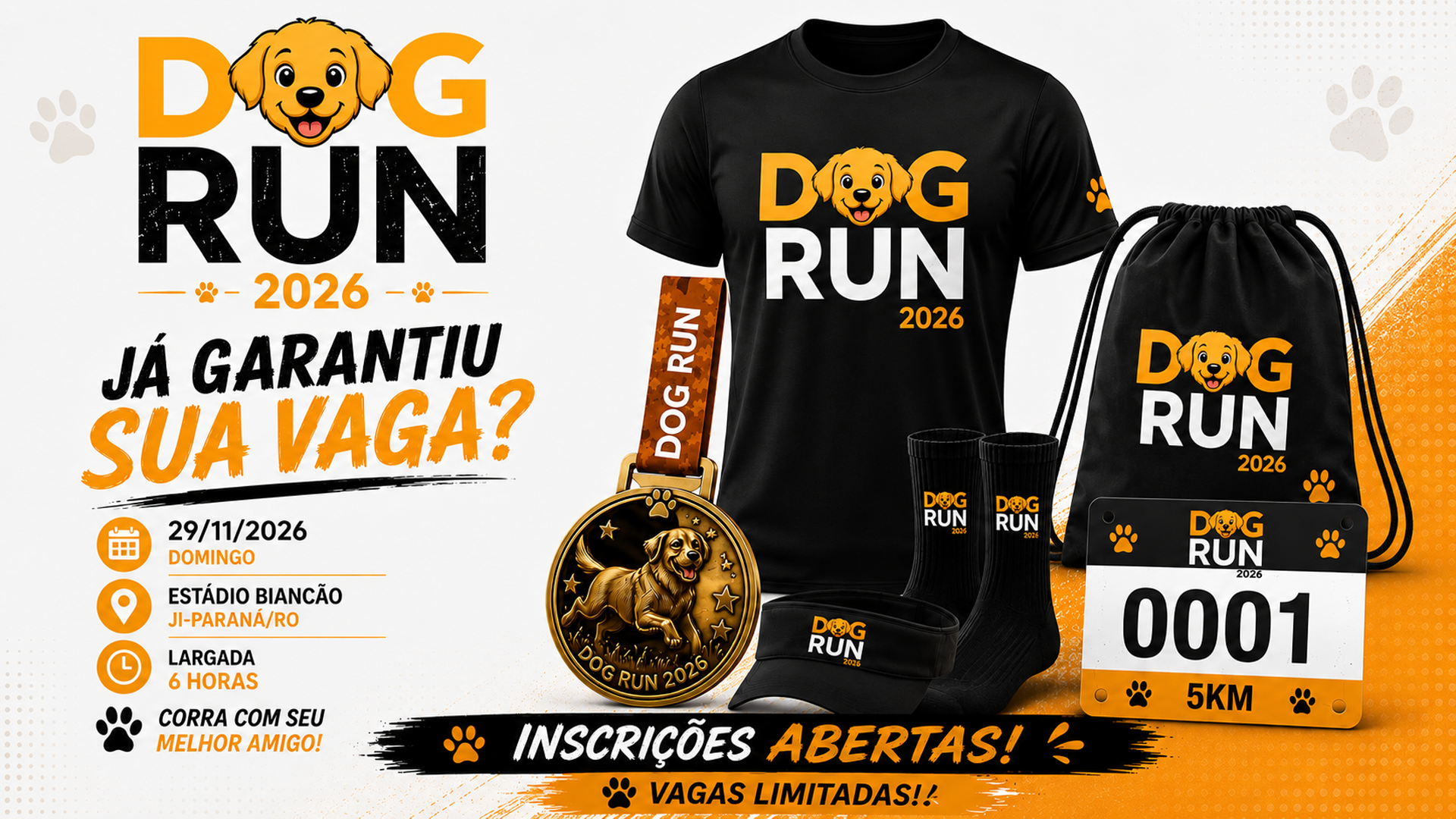 DOG RUN 2026: inscrições, percursos e informações
