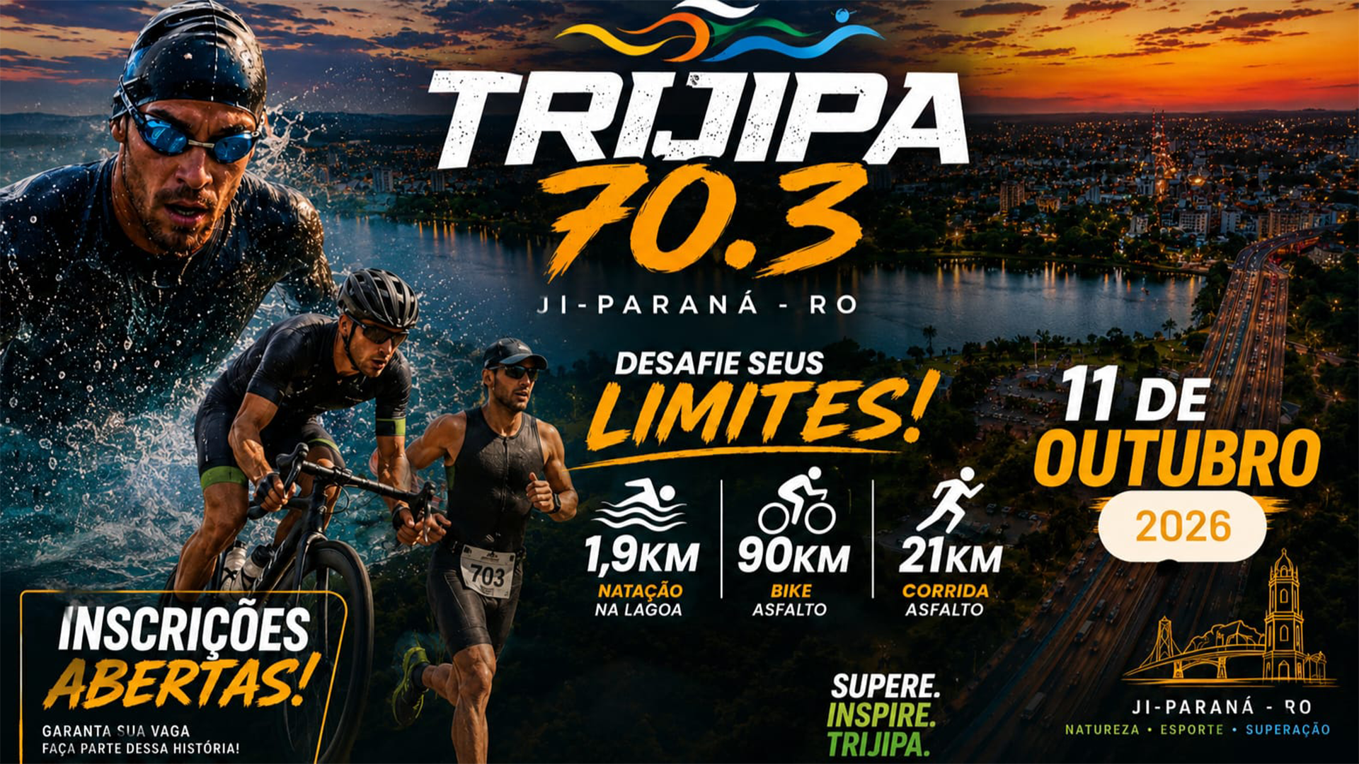 Trijipa 70.3: inscrições, percursos e informações